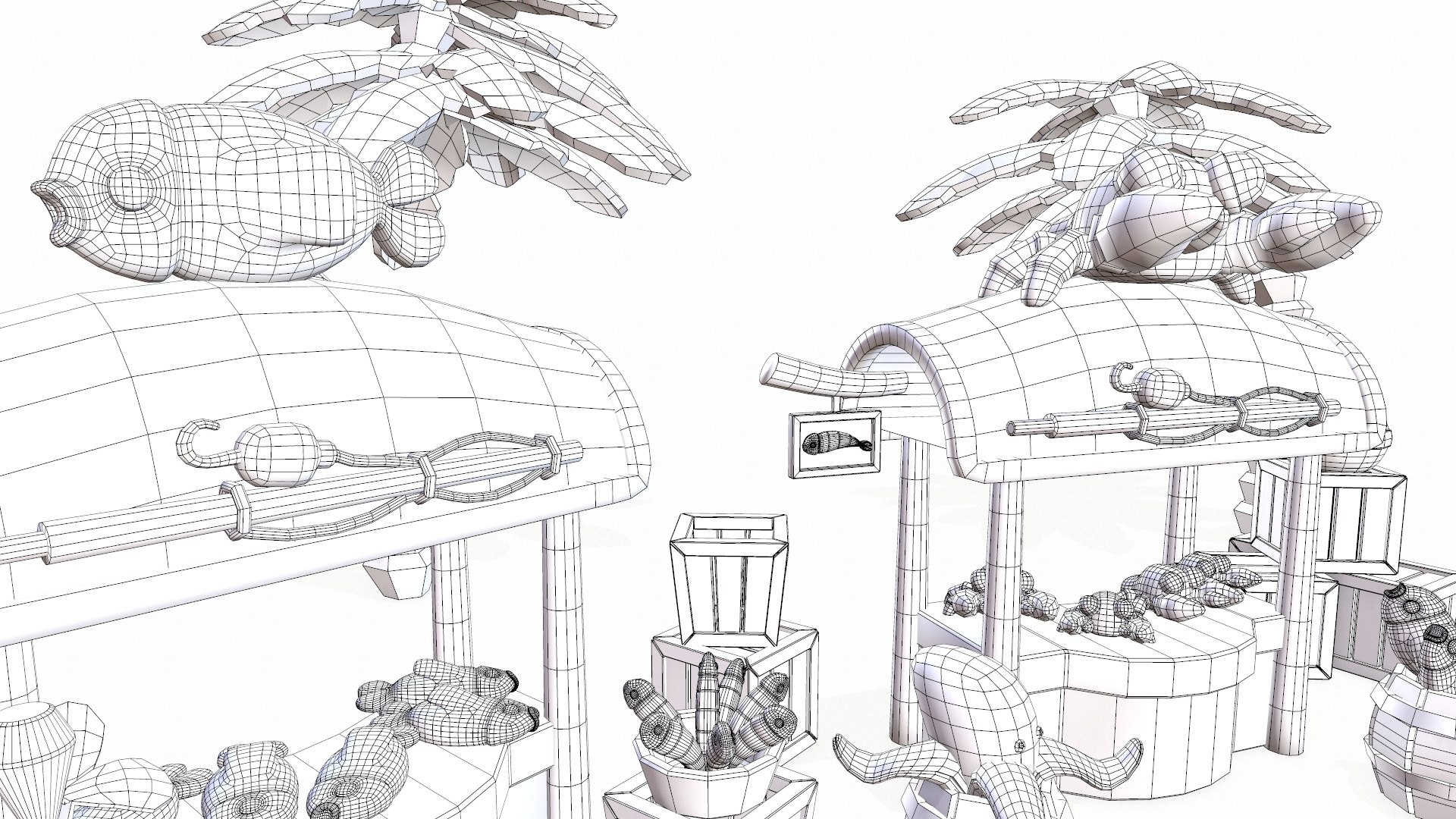 Fish Market Model - TurboSquid 2437984