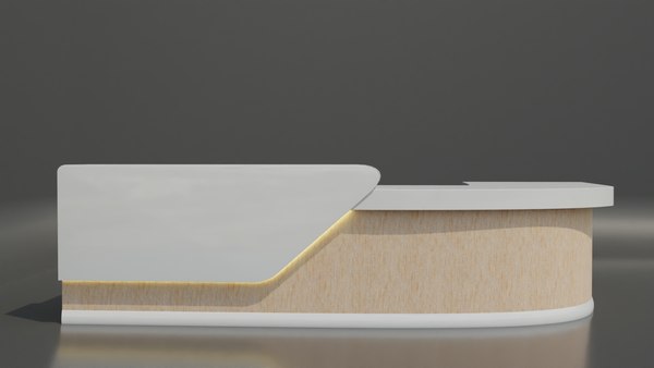 modelo 3d Modern reception Desk - TurboSquid 2103011