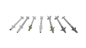 Aim-9 Sidewinders low poly