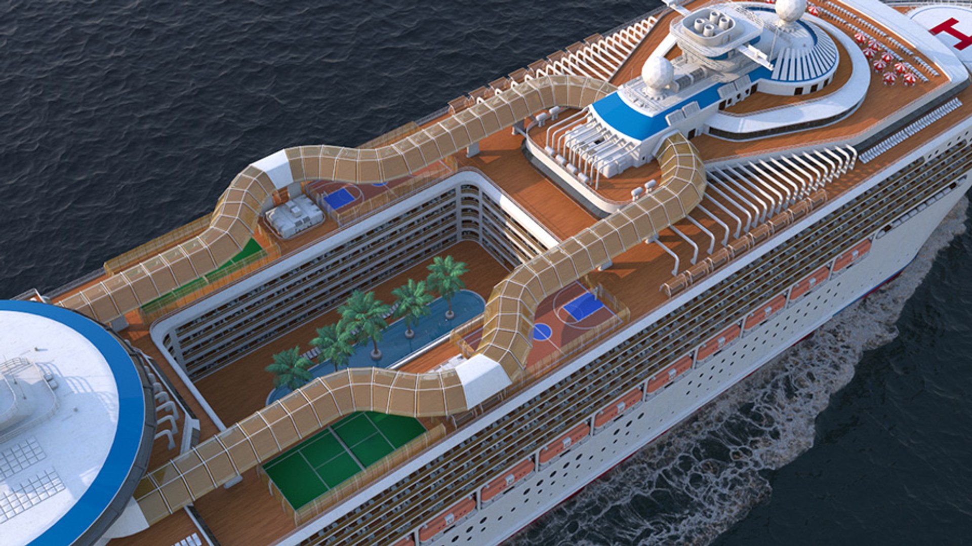 3D Cruise Ship - TurboSquid 1439802