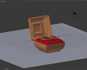 wedding rings 3d model