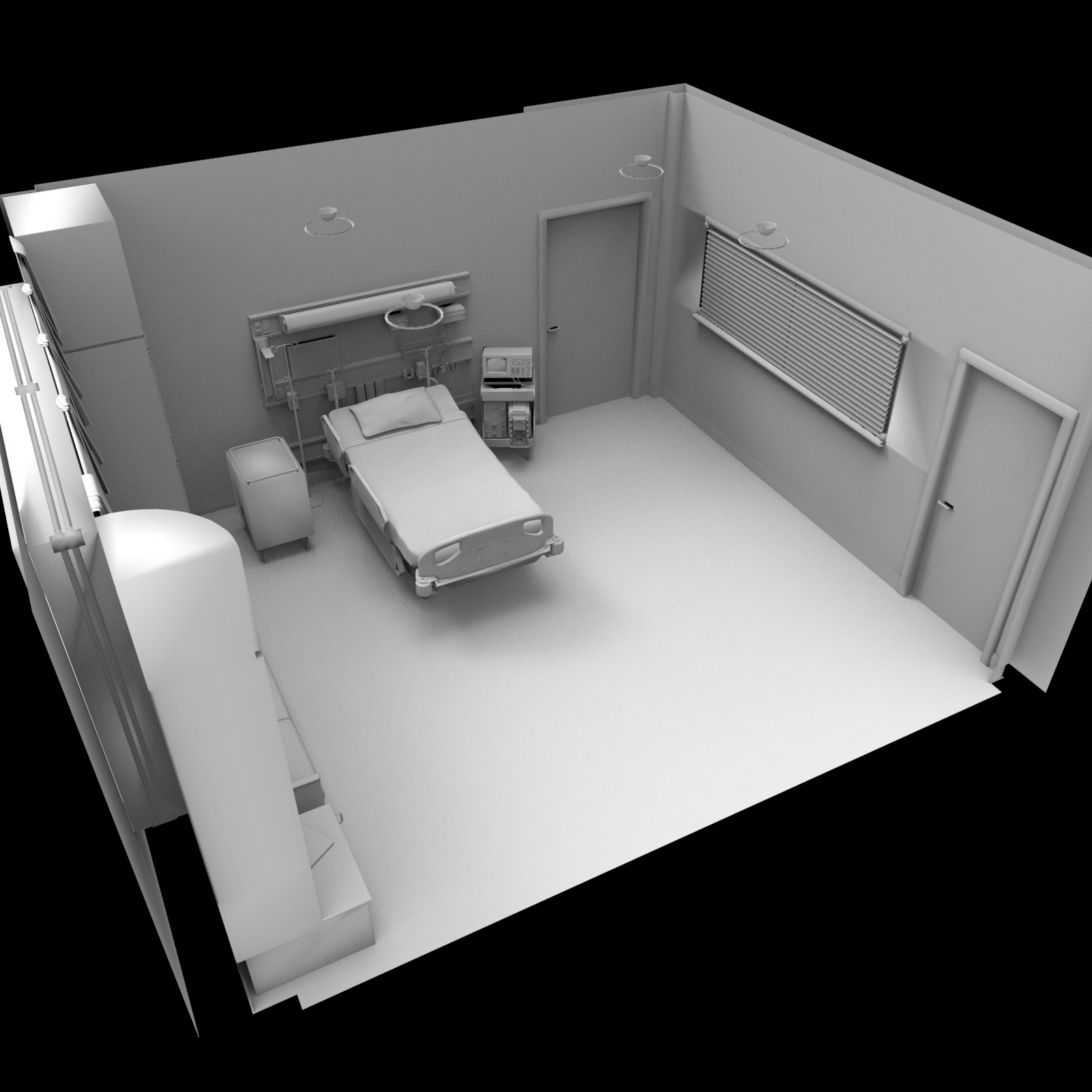 3d hospital room