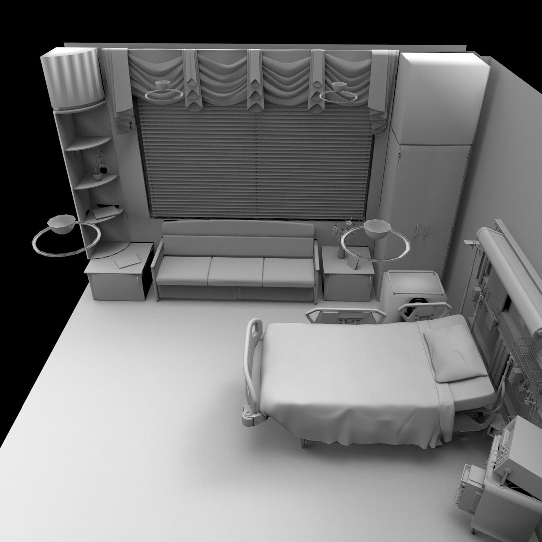 3d hospital room