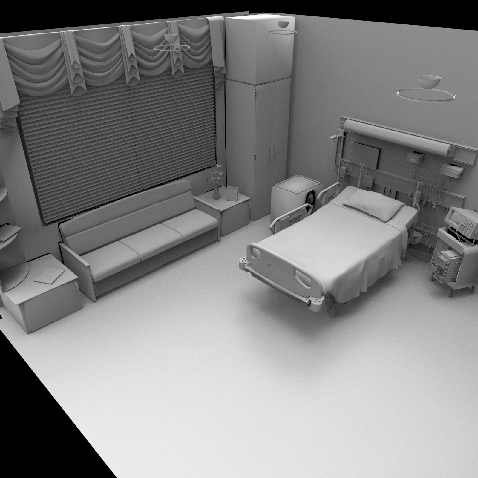 3d hospital room