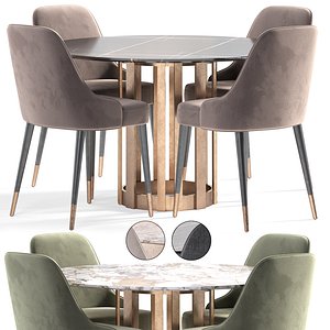 Chau chair Nembus Round 2 table