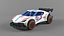 Racing Buggy Low Poly Car Game Ready