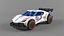 Racing Buggy Low Poly Car Game Ready