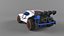 Racing Buggy Low Poly Car Game Ready