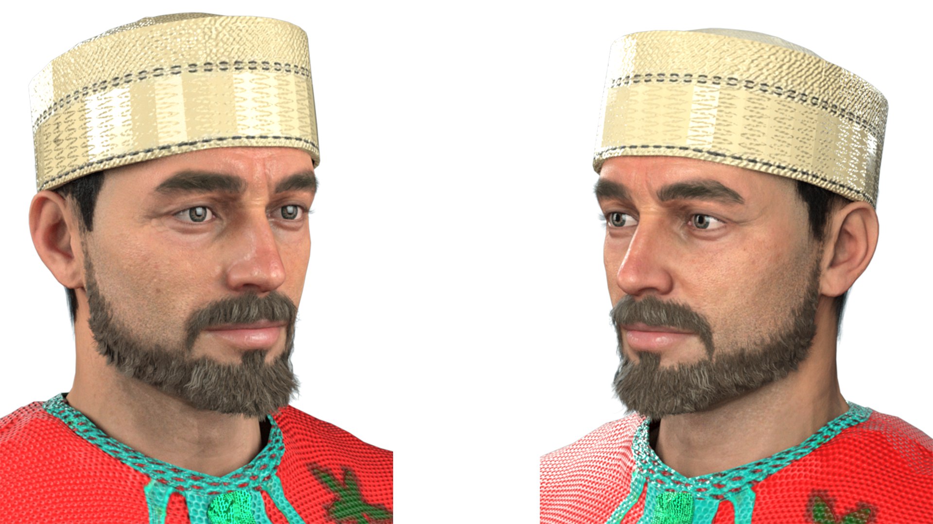 3D Realistic Rigged Muslim Fighter Man Character 3D Model - TurboSquid ...