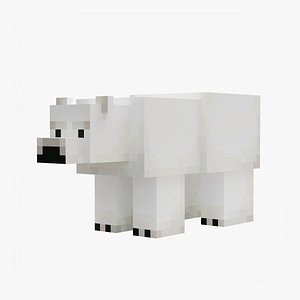 3D model Polar Bear - Minecraft