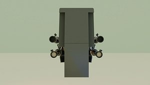 3D missile skibidi toilet model