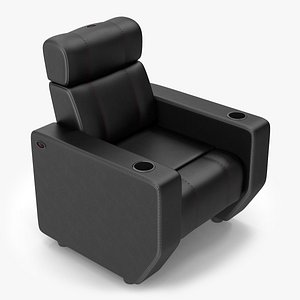 3D theater room seating model