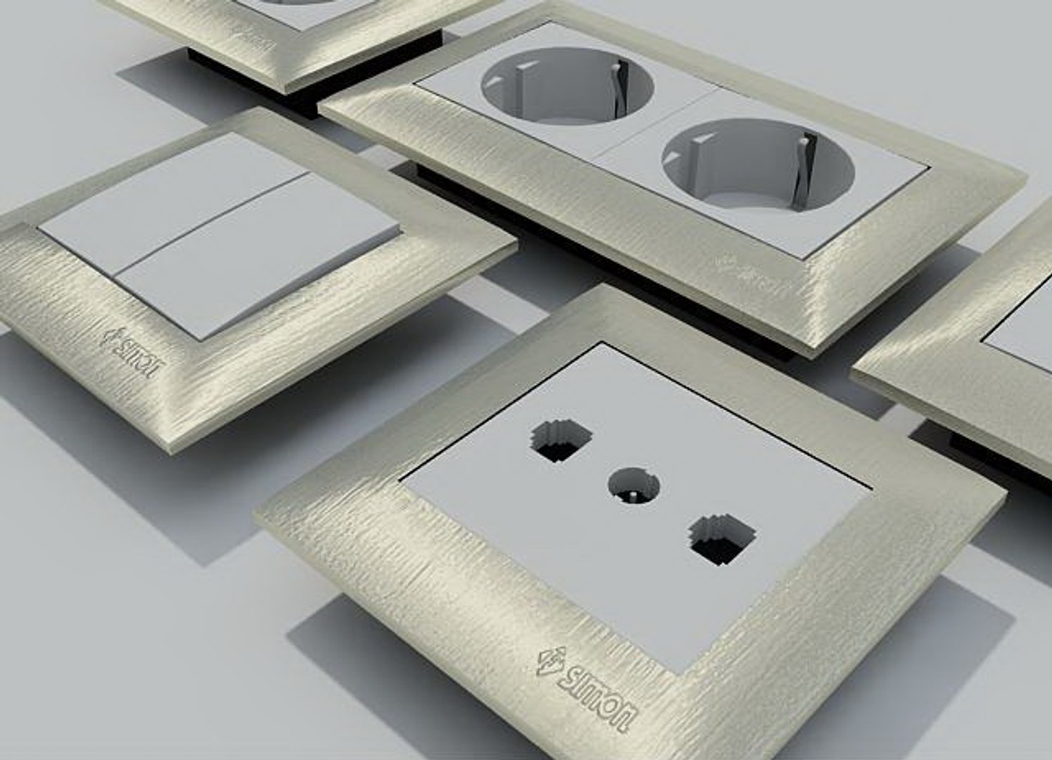 3d Simon Electrical Equipment Outlet Model