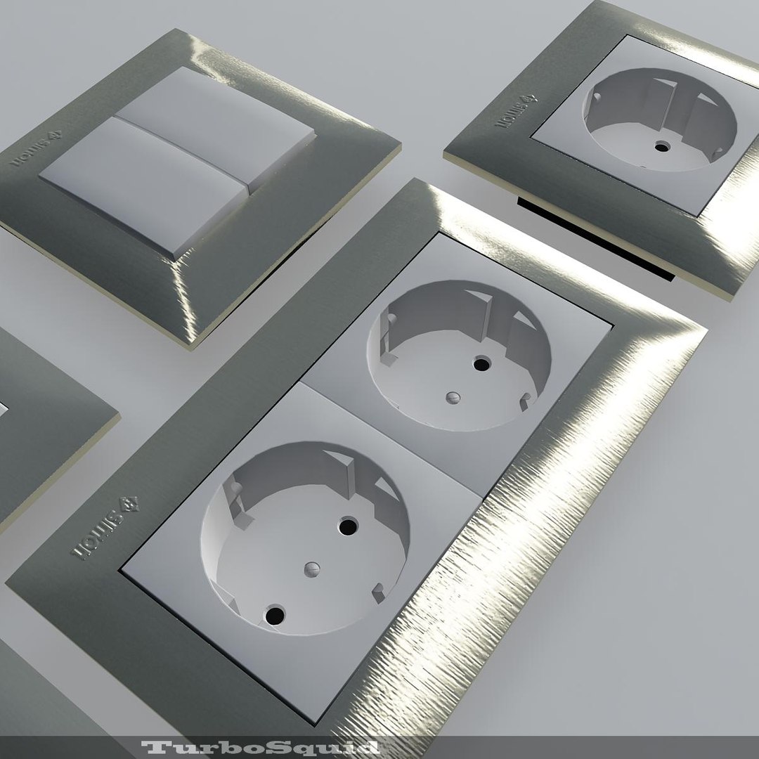 3d Simon Electrical Equipment Outlet Model