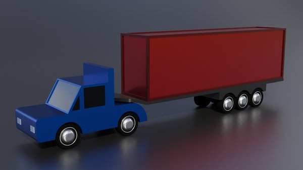Free Cartoon Truck Game Ready 3D model - TurboSquid 1812842