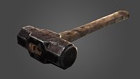 Old Sledgehammer 3d Model(1)