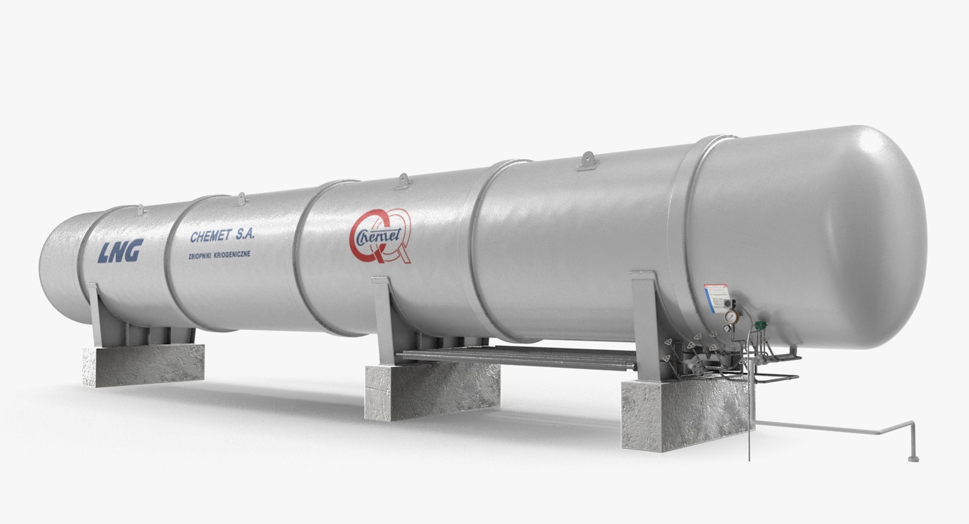 LNG Storage Tank 3D model preview