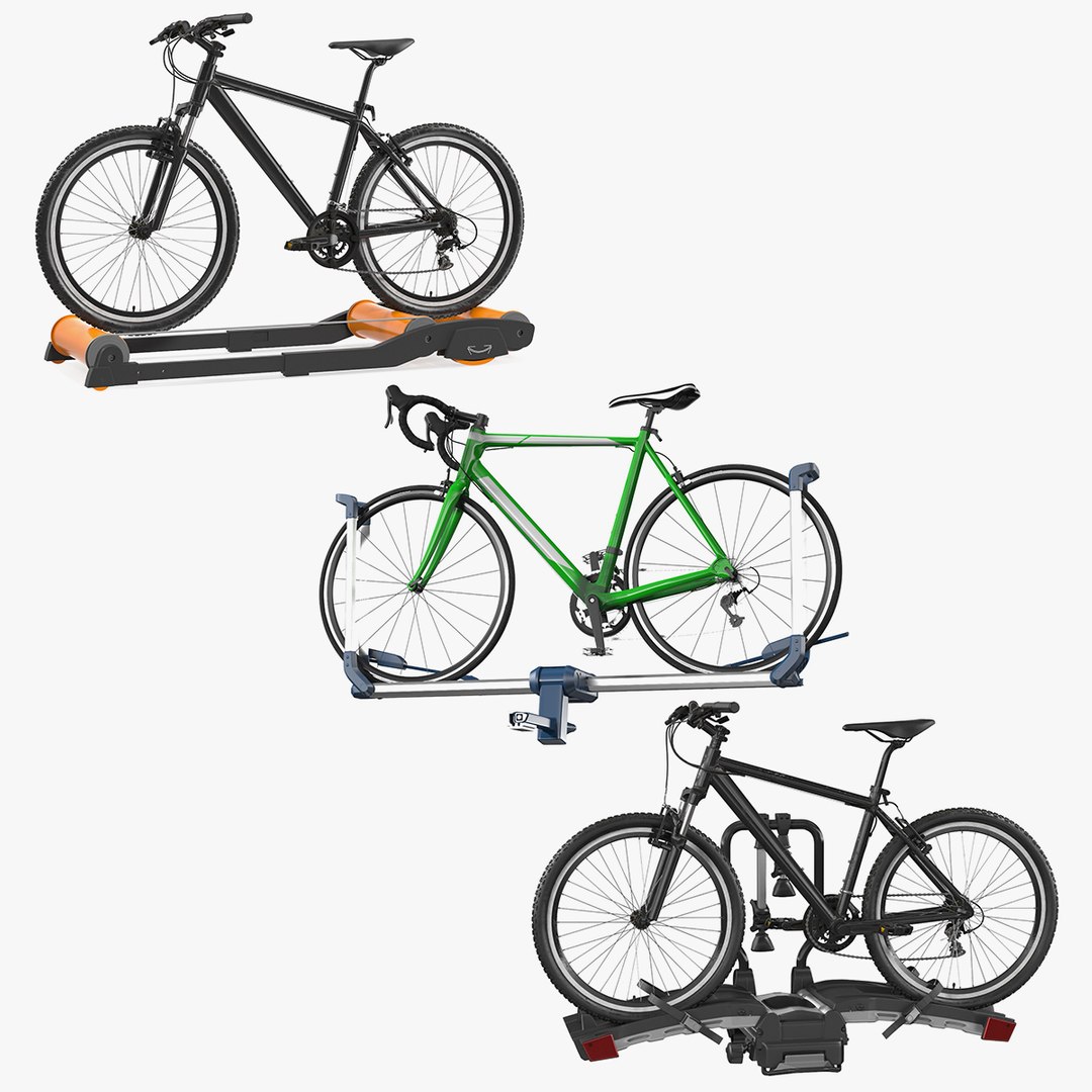 Bikes with Platform Collection 3D model preview