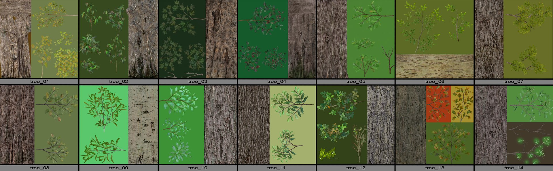 Tree package 14 model - TurboSquid 1413422