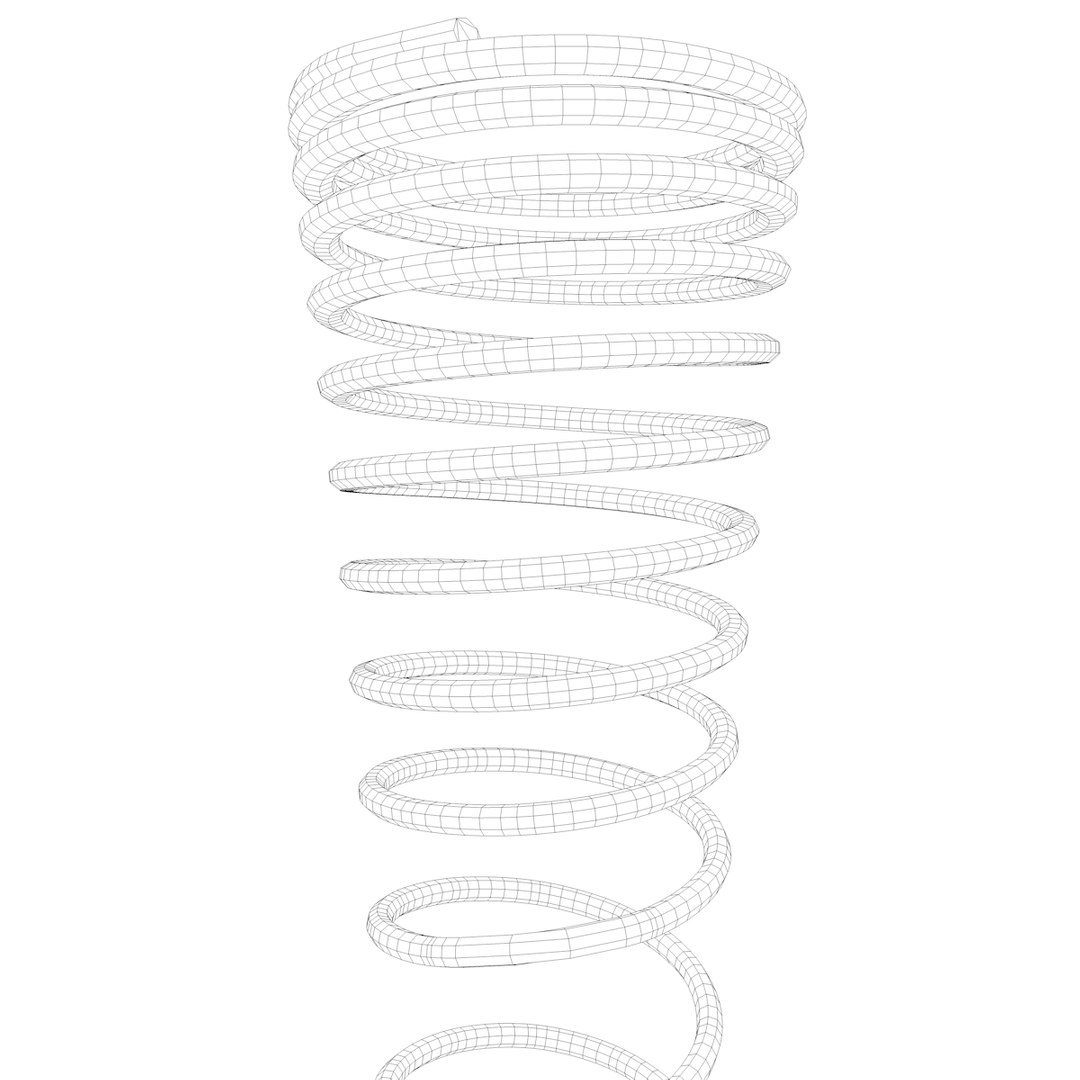 Metal spiral spring model - TurboSquid 1410308