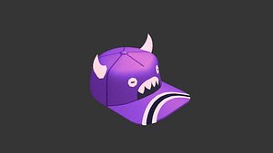 low cute cap 3D model