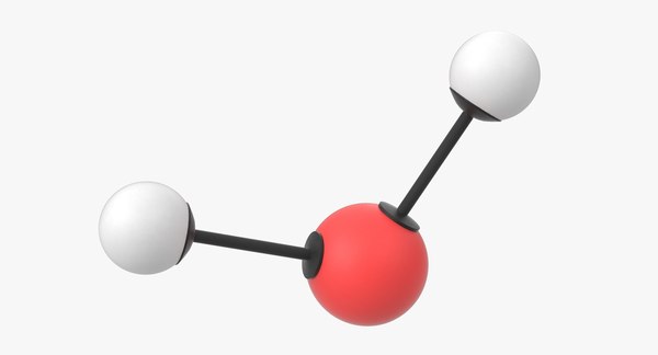 Молекула воды 3D модель