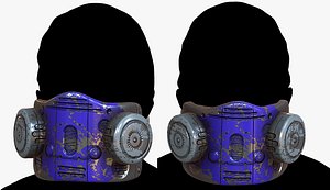 3D Gas mask respirator scifi futuristic model 3D model