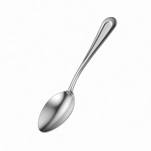 3D classic cutlery dessert spoon model