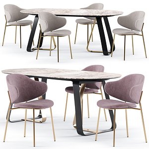 3D holly dining chair sunshine model