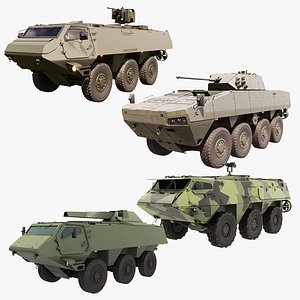 Patria Wheeled APC 3D model