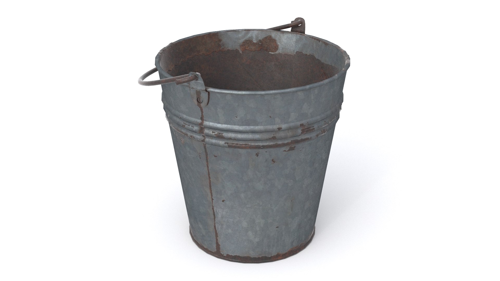 3D Old Metal Bucket HD model - TurboSquid 2174236
