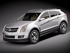 3d model cadillac srx 2010 suv
