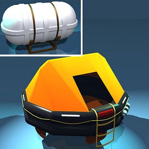 3d rescue liferaft