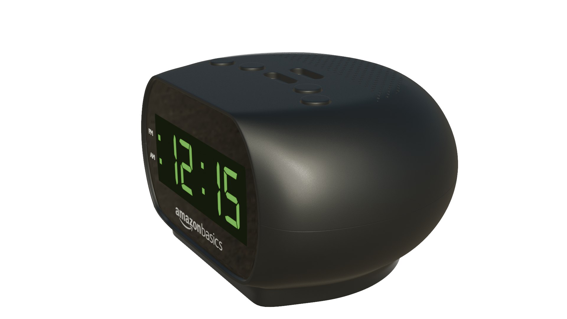 Clock Radio Amazon Basics 3D Model - TurboSquid 2338014