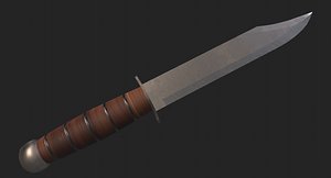 hunting knife 3D