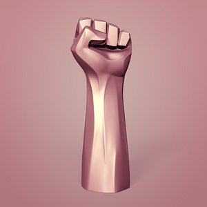 Abstract Hand - Fist Figurine -- Original Design -- Ready for 3D Printing