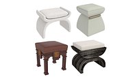 Four pouf stool