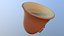 Mug witch bunch wine cup clay hand-made low poly