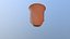 Mug witch bunch wine cup clay hand-made low poly