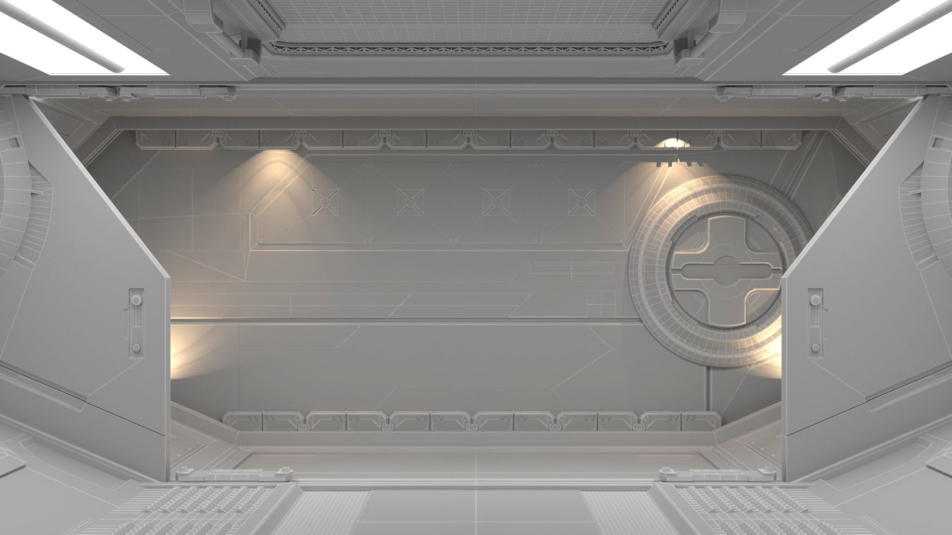 3D Sci Fi Corridor Modular Detailed - TurboSquid 2178668
