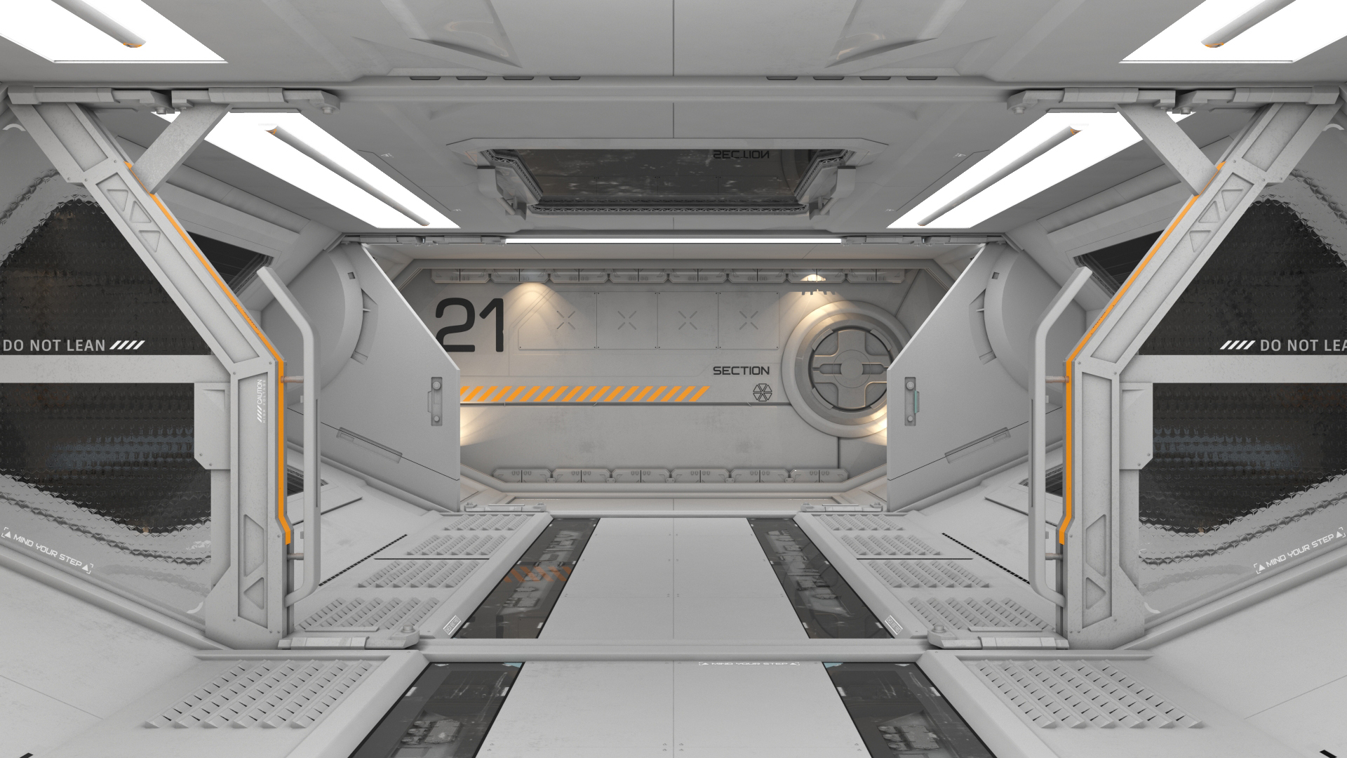 3D Sci Fi Corridor Modular Detailed - TurboSquid 2178668