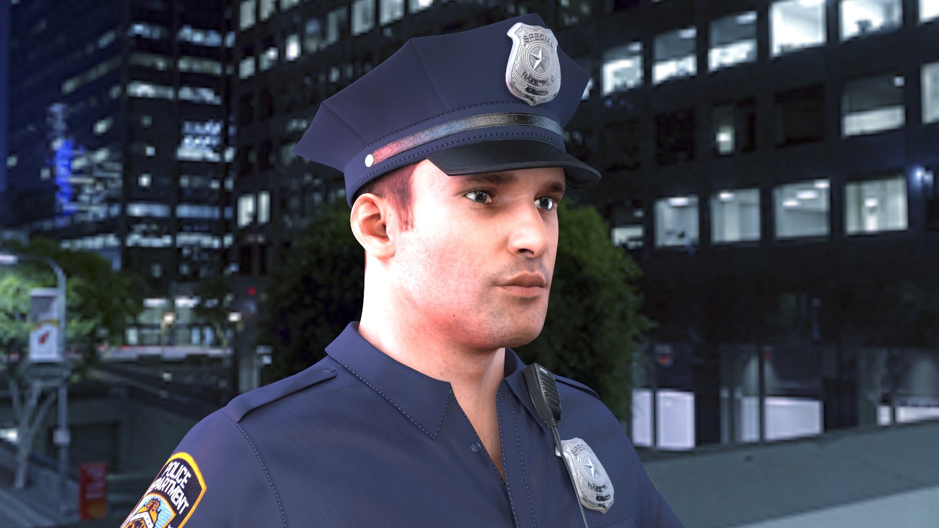 3D Model Police Officer 2020 Pbr - TurboSquid 1571100