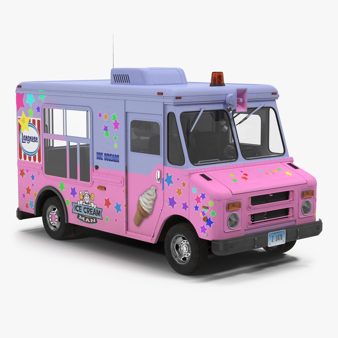 Ice Cream Van 2 3D model preview