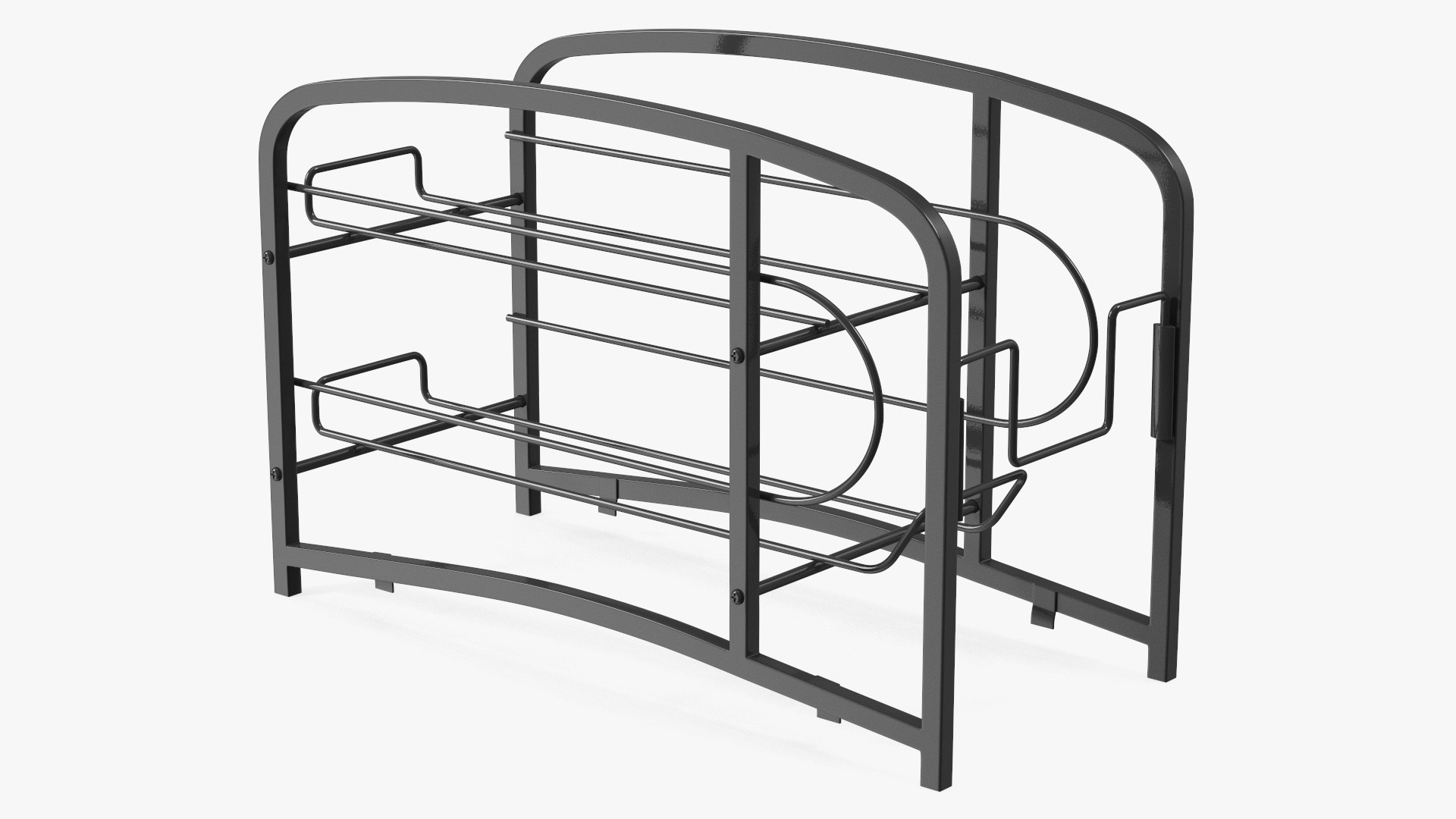 Tin Can Organizer Black 3D model preview