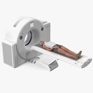 Tomograph Siemens with Patient 3D