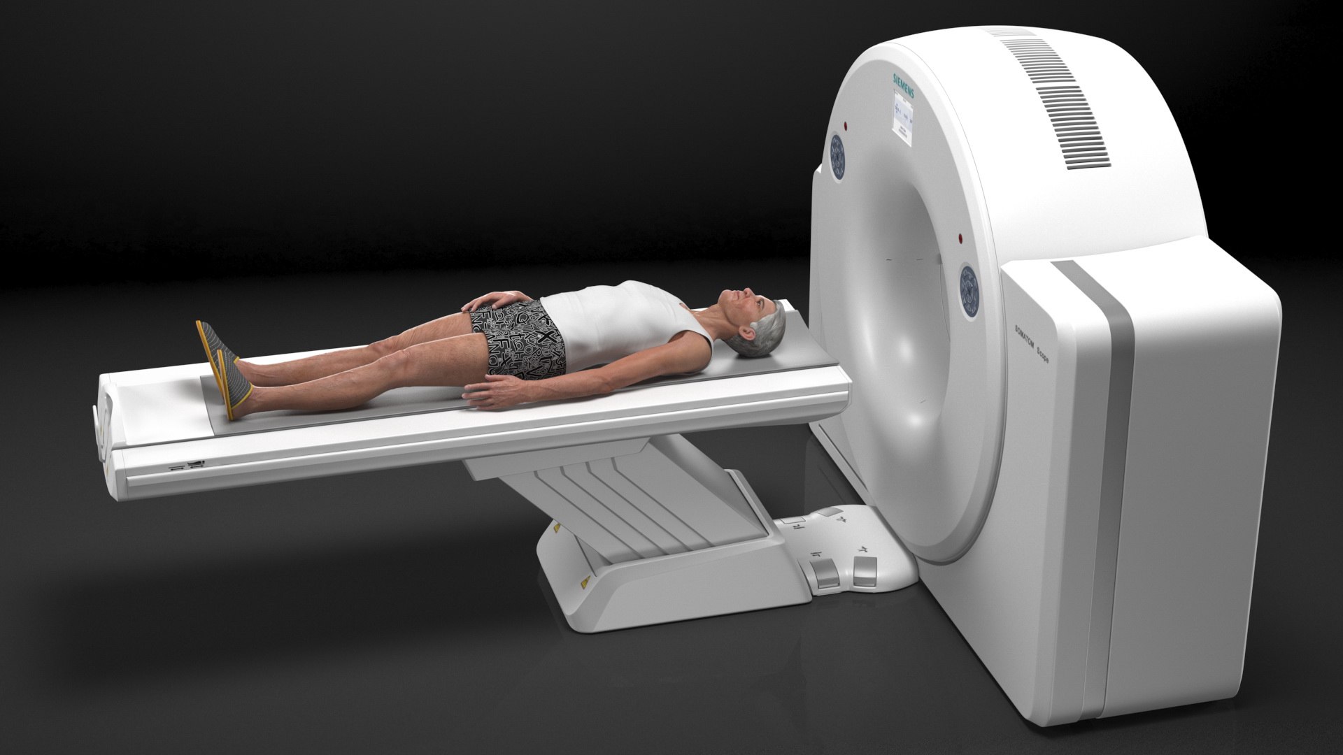 Tomograph Siemens With Patient 3D - TurboSquid 1854615