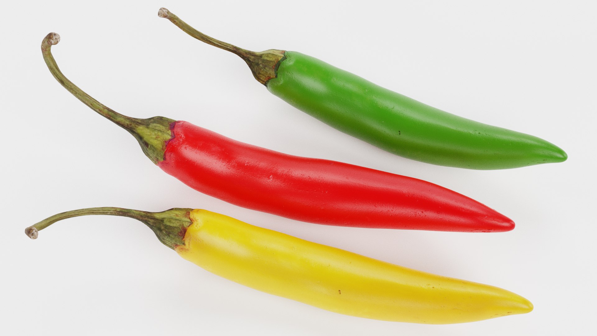 Chilli Peppers 3D Model - TurboSquid 1793968