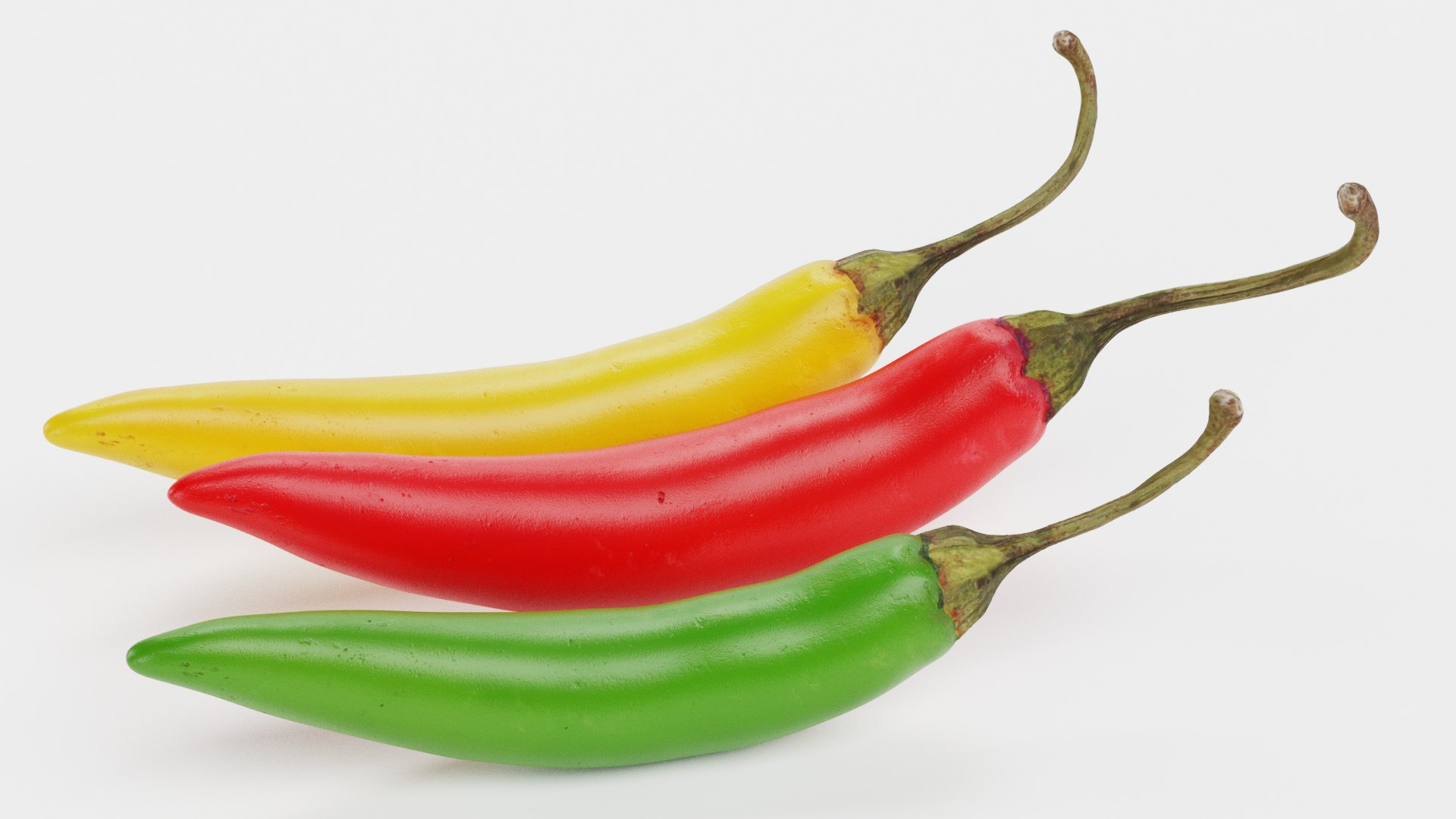Chilli Peppers 3D Model - TurboSquid 1793968