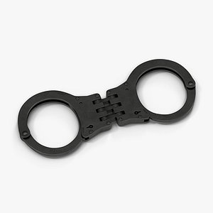 max hinged handcuffs black