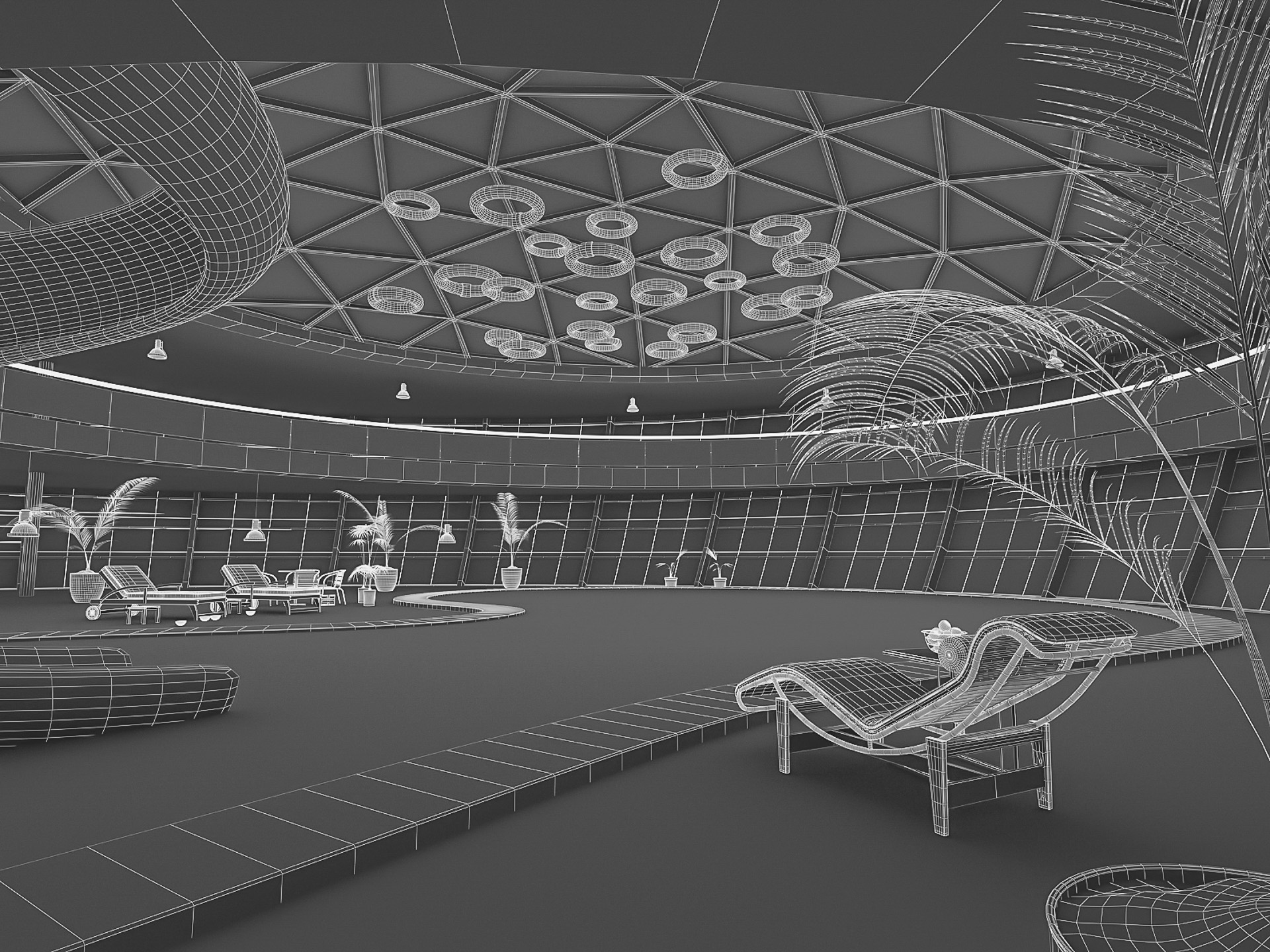 modelo 3d Interior de la piscina - TurboSquid 1751295